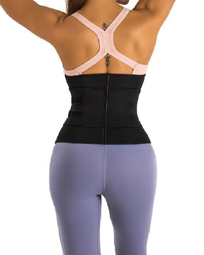 Frauen 9 Knochen Fettverbrenner Taillentrainer Rückenstütze Workout Schweiß Shapewear Gürtel