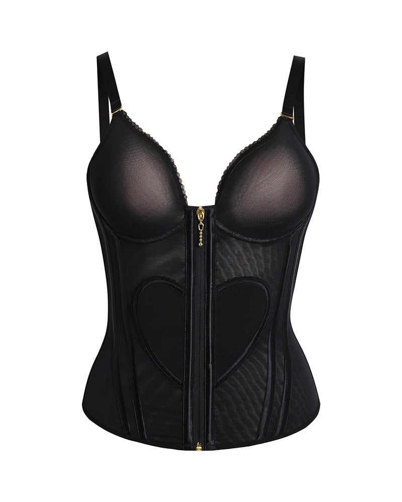 Shapshe® Fajas Colombianas Liebe Muster Korsett Top Bauchstraffung Taille Trainer