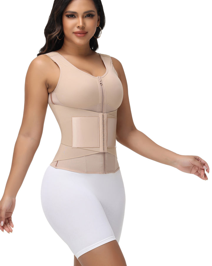 Shapshe® Taillentrainer für Damen mit Reißverschluss und Knopf Doppeltem Druck und Verstellbarem Schultergurt