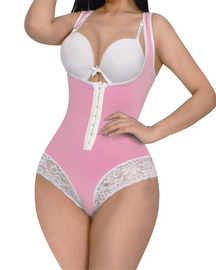 Body Shaper Schlankheits-Bauchkontrolle Fajas offene Brust-Shapewear