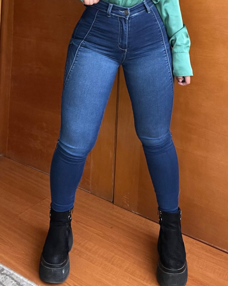 Butt Lifter High Stretch Skinny Shaping Jeans