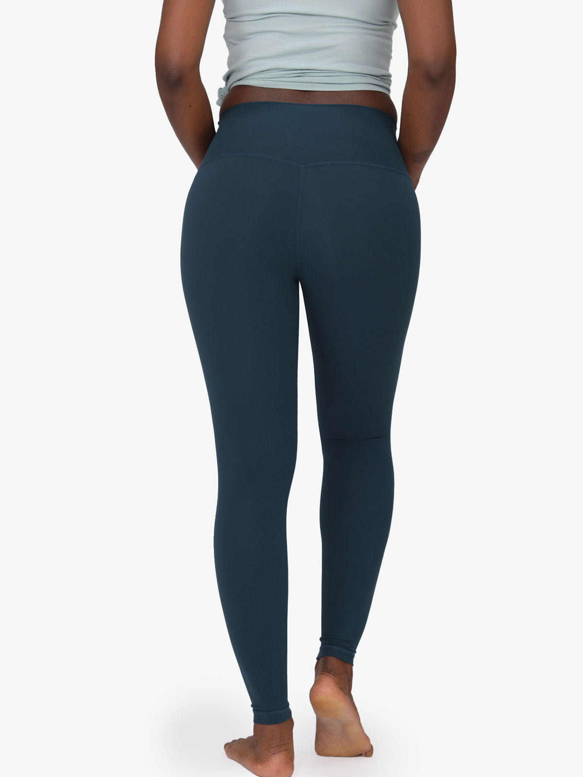 Nackte verkürzte Yoga Leggings mit hoher Taille und Po Lifter