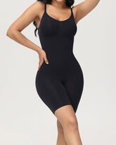 Body Shaper Gerippt Nahtlos Bauchweg Mittlere Oberschenkel Bodysuits