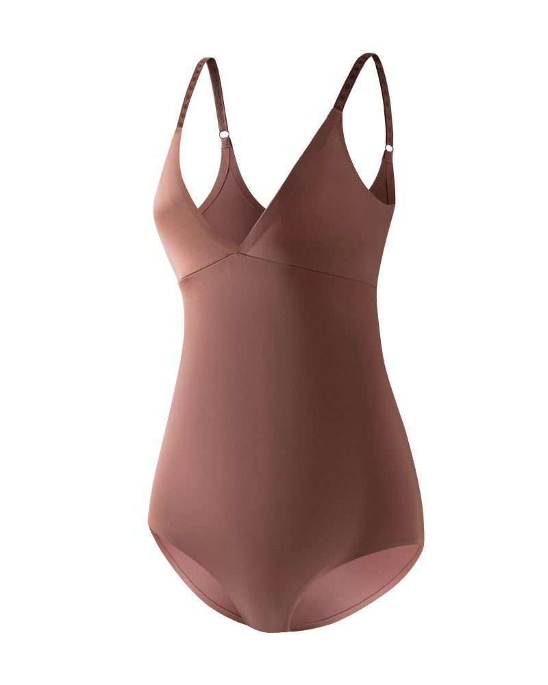 Nahtlose Triangel Shapewear Bodys mit V-Ausschnitt