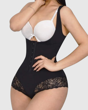 Body Shaper Schlankheits-Bauchkontrolle Fajas offene Brust-Shapewear