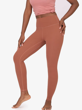 Nackte verkürzte Yoga Leggings mit hoher Taille und Po Lifter