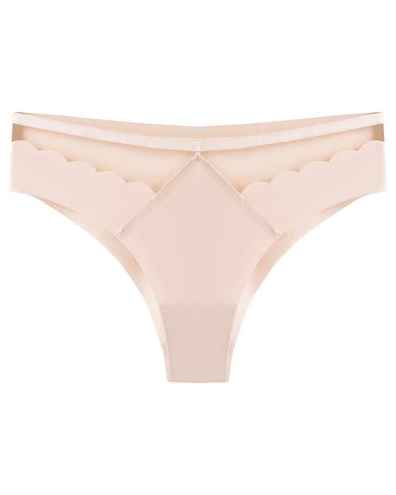 Damen lce Seide Nahtlos Solide Niedrige Taille Hohe Elastizität Sexy Dessous