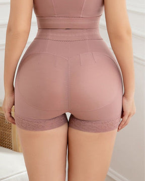 Damen Butt Lifter Lace Seamless Body Shape Lifting RosyBrown Shapewear Unterwäsche