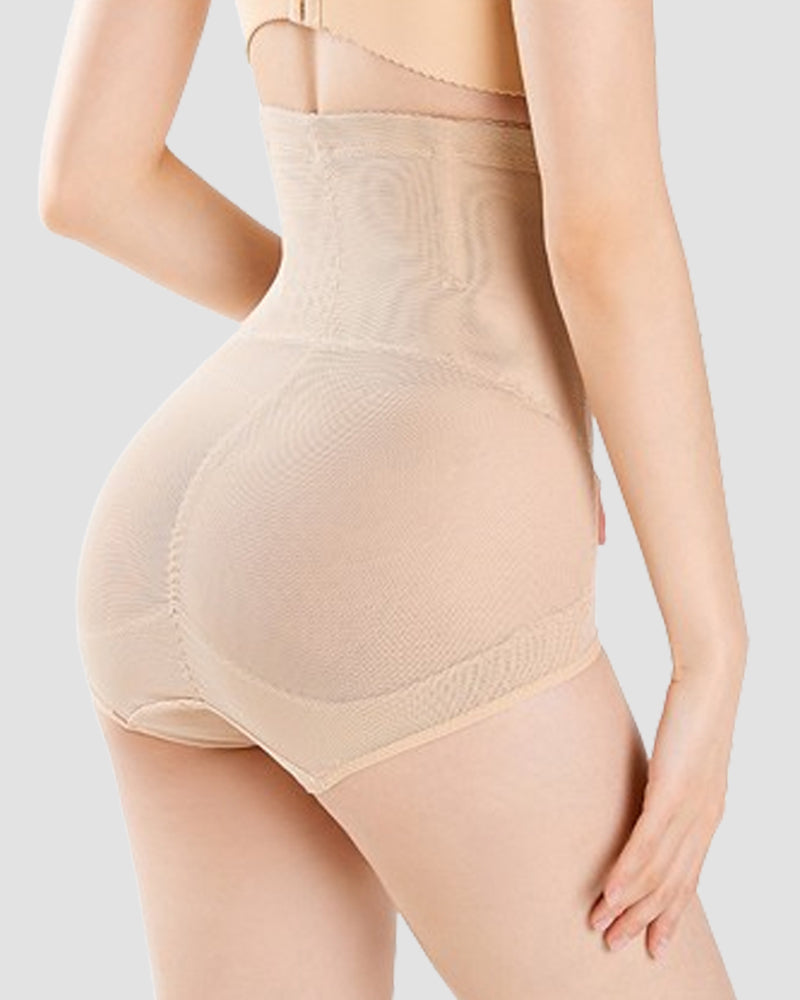 Bauchweg Shapewear Unterhosen Atmungsaktive Po-Lifter Dreieck Shorts mit Überkreuz Design