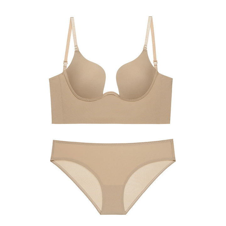 Rückenfreier Multiway Push Up BH mit Tiefem V Cup und Bügel