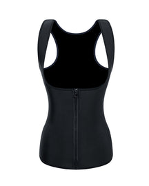 Taillentrainer Weste für Damen Korsett Shapewear mit Reißverschluss