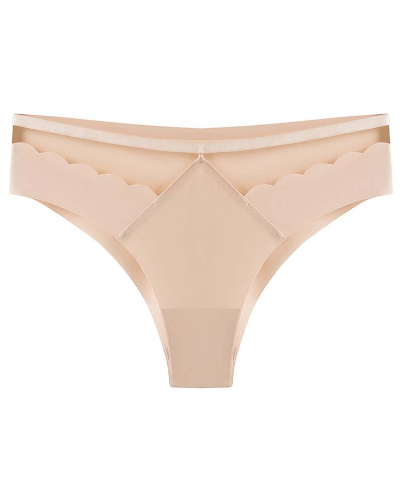Damen lce Seide Nahtlos Solide Niedrige Taille Hohe Elastizität Sexy Dessous