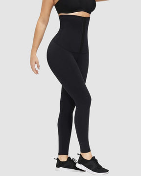 Hochtaillierte Korsett Leggings Bauchweg Shapewear Hose