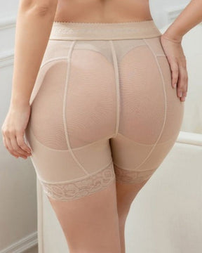 Frauen Beige Butt Lifter Spitze Nahtlose Body Shape Lifting Enhancer Control Höschen