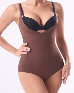 Nahtlose Triangel Shapewear Bodys mit V-Ausschnitt