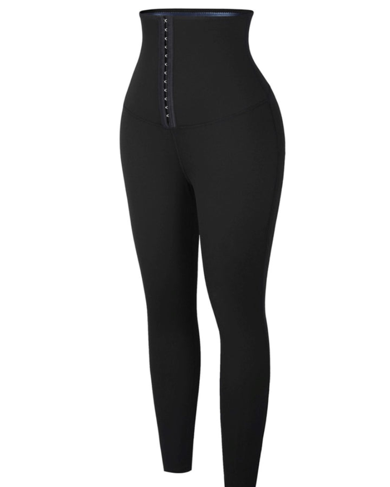 Hohe Kompressions Po Lifting Leggings mit breitem Bund