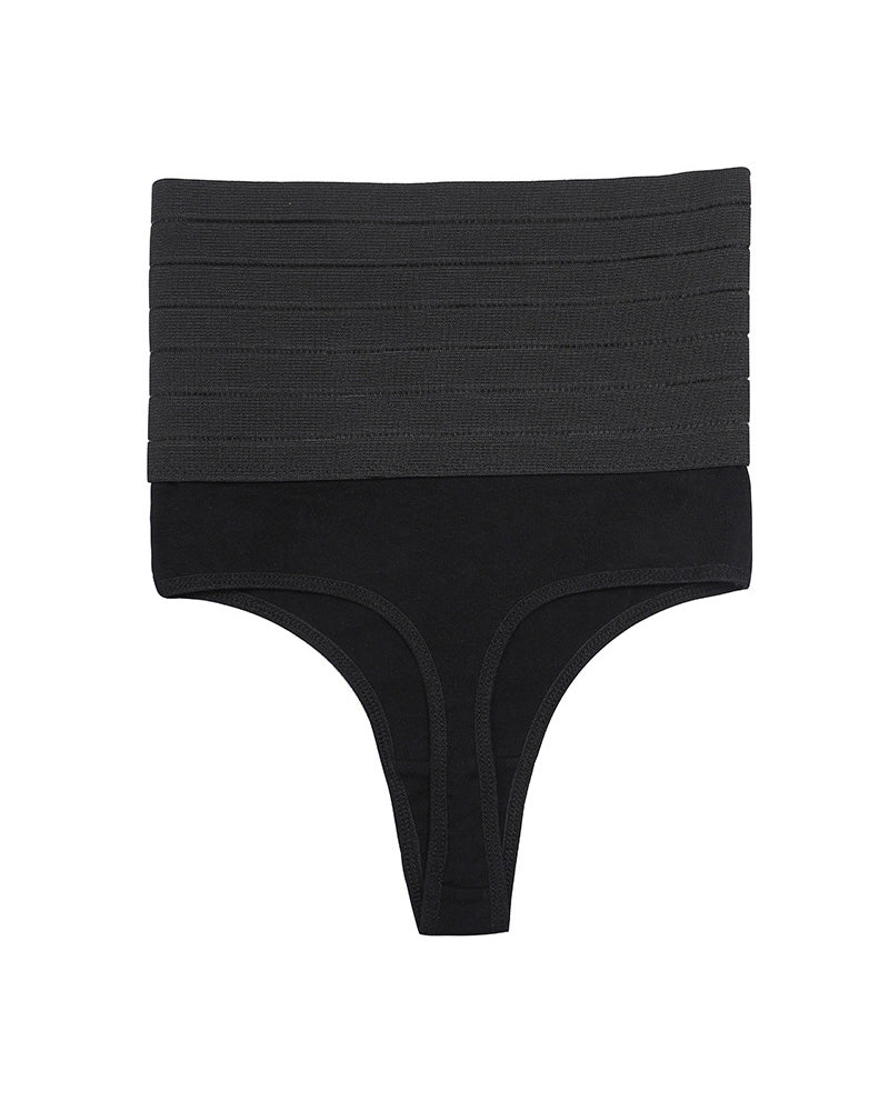 Hohle Atmungsaktive Hoher Taille Po-Lift Elastische Nahtlose Tanga Formende Unterwäsche