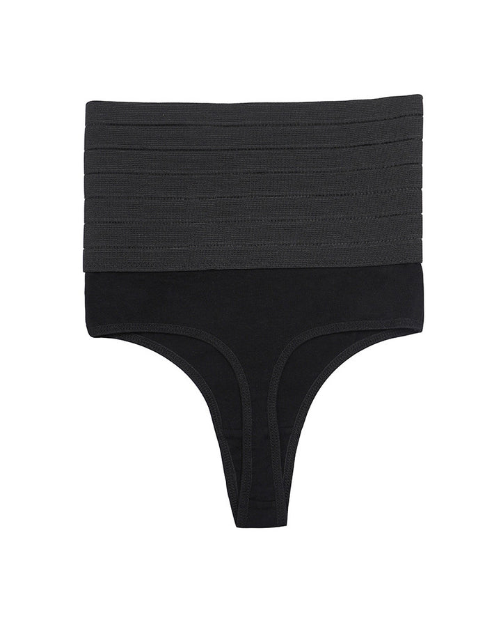 Hohle Atmungsaktive Hoher Taille Po-Lift Elastische Nahtlose Tanga Formende Unterwäsche