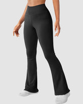 Gerippte Nahtlose Leggings Flared Hoher Taille Yogahose