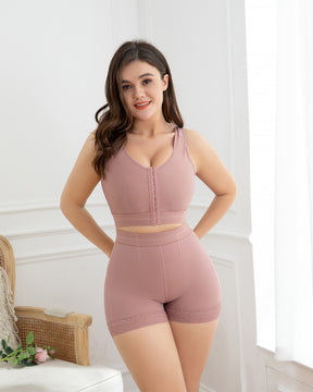 Damen Butt Lifter Lace Seamless Body Shape Lifting RosyBrown Shapewear Unterwäsche