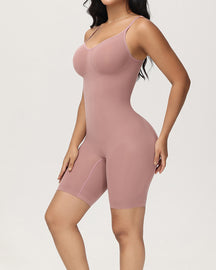 Body Shaper Gerippt Nahtlos Bauchweg Mittlere Oberschenkel Bodysuits