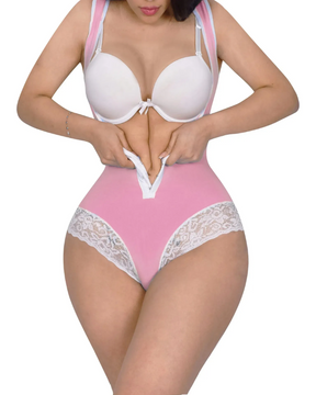 Body Shaper Schlankheits-Bauchkontrolle Fajas offene Brust-Shapewear