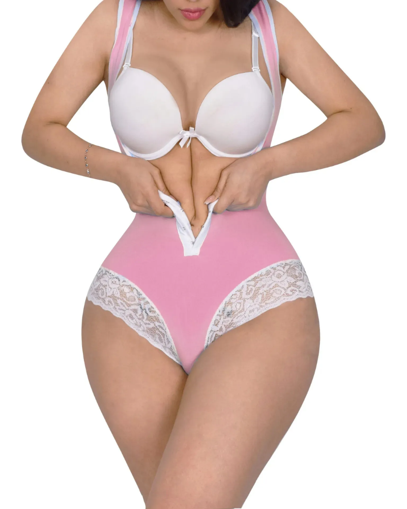 Body Shaper Schlankheits-Bauchkontrolle Fajas offene Brust-Shapewear