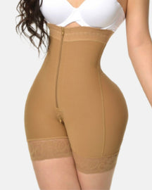 Fajas Colombianas Kompressions Shapewear Offene Brust Bauchkontrolle mit Reißverschluss