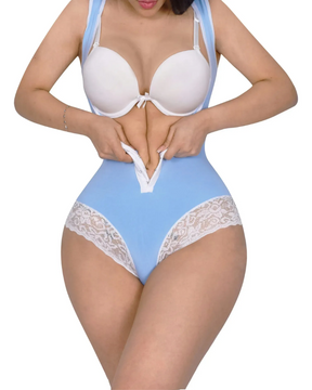 Body Shaper Schlankheits-Bauchkontrolle Fajas offene Brust-Shapewear