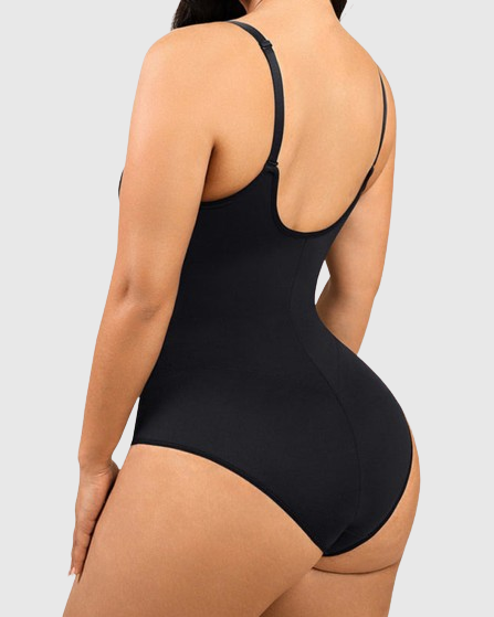 Nahtloser Einteiliger Tanga Bauchweg Bodysuit mit BH