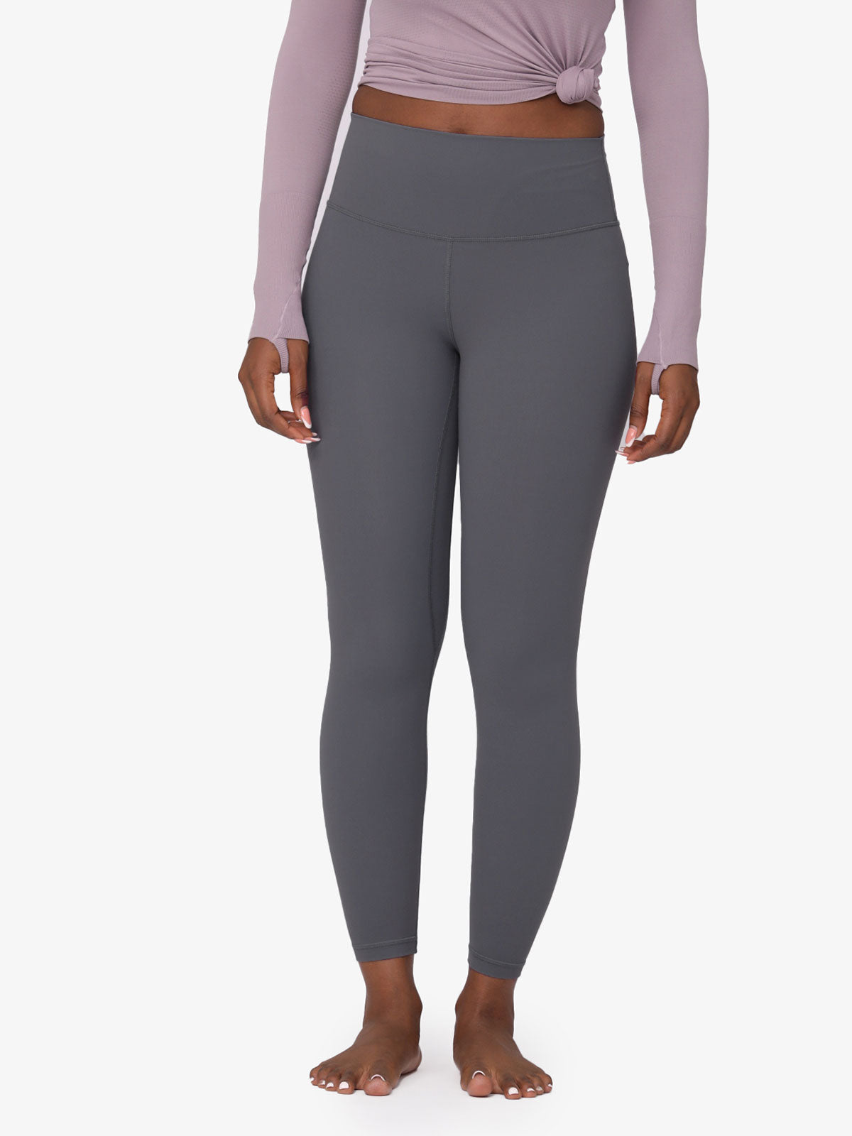 Nackte verkürzte Yoga Leggings mit hoher Taille und Po Lifter