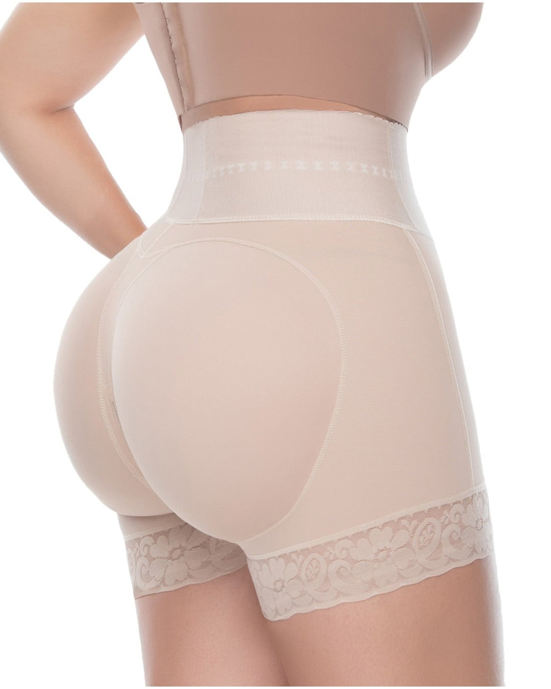 Shapshe® BBL Shorts mit doppelter Kompression und hoher Taille und bauchkontrollierendem Höschen in der Mitte