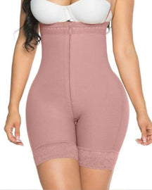 Fajas Colombianas Kompressions Shapewear Offene Brust Bauchkontrolle mit Reißverschluss