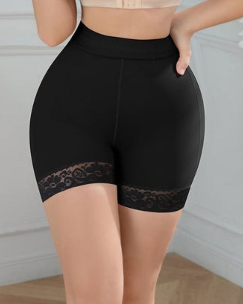 Frauen Butt Lifter Spitze Nahtlose Body Shape Lifting Schwarz Shapewear Unterwäsche