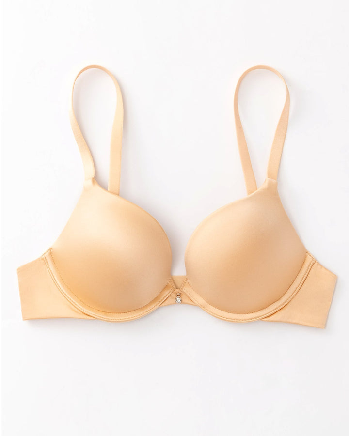 Shapshe® Nackt Schwarz Leicht Gepolsterter Push up BH mit Tiefem Ausschnitt Für Jeden Tag