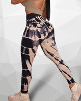 Tie Dye Peach Butt Yoga Hose Sport Leggings