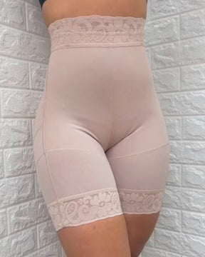 Nahtlose Oberschenkel Schlankheits Po Lifter Körperformer Shorts mit hoher Taille