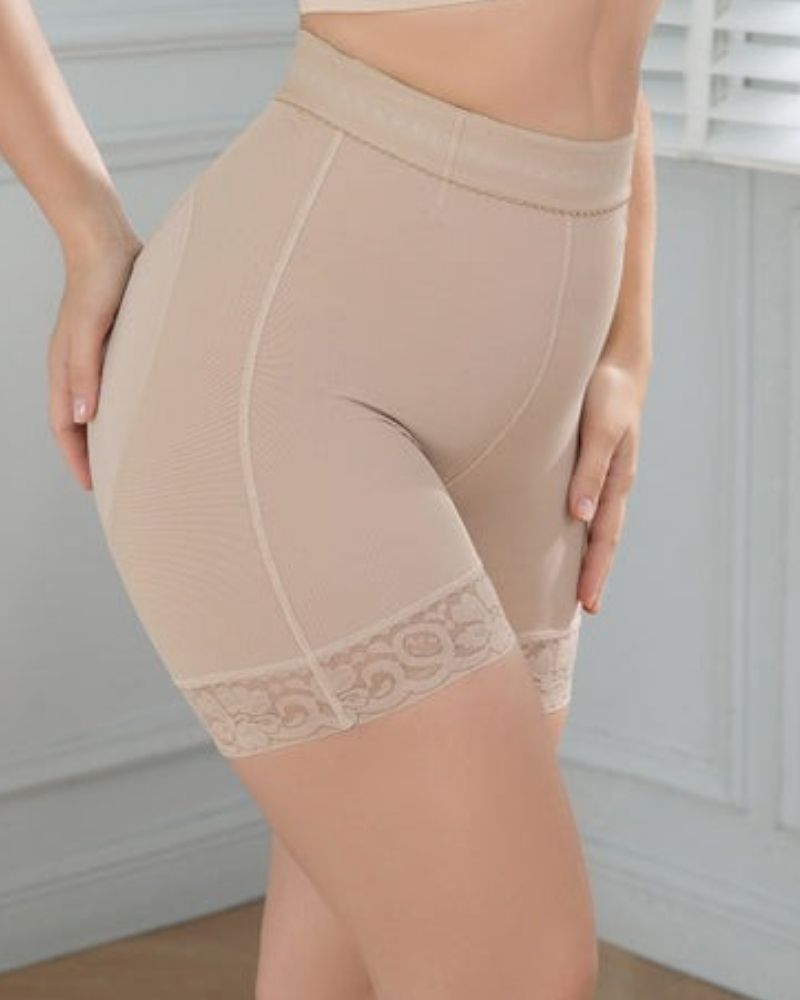 Frauen Butt Lifter Spitze Nahtlose Body Shape Lifting Beige Shapewear Unterwäsche