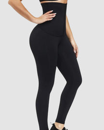 Hochtaillierte Korsett Leggings Bauchweg Shapewear Hose