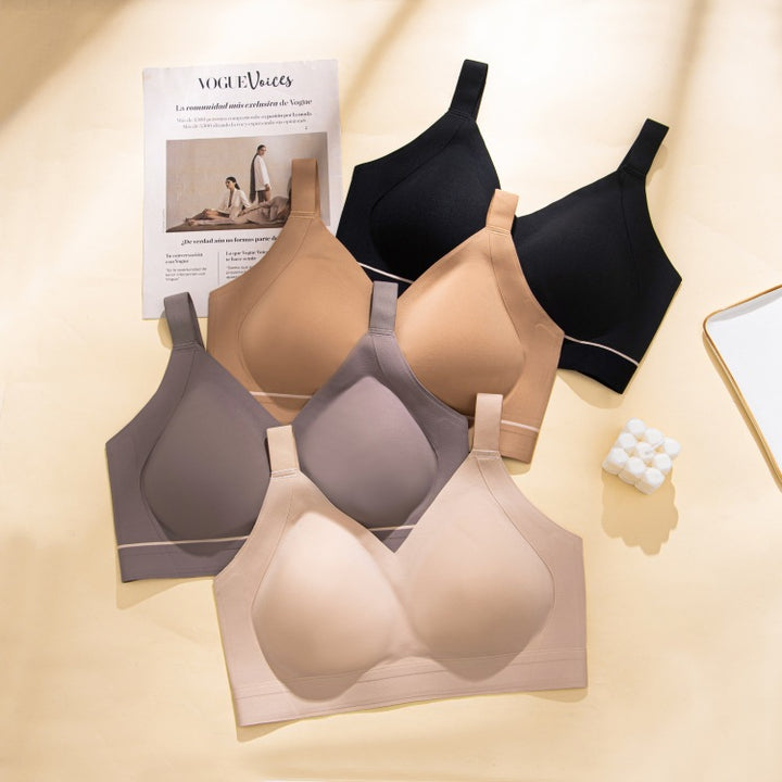 Nahtloser Push-up Bügelloser BH mit vollständiger Abdeckung