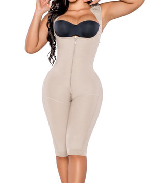 Fajas Shapewear Bodys mit offener Brust und Bauchweg verstellbar Body Shaper mit Reißverschluss