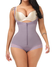 Feste Kontrolle Po-Lift Bauchkontrollierender Spitzen Body Shapewear