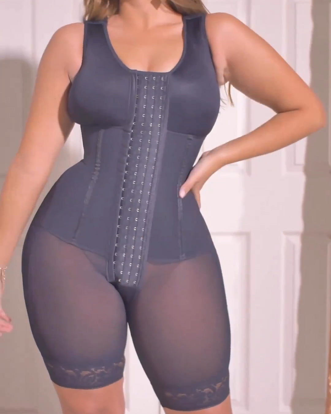 Bauchweg Formende Sanduhr Body Shaper Shapewear Stark Formend