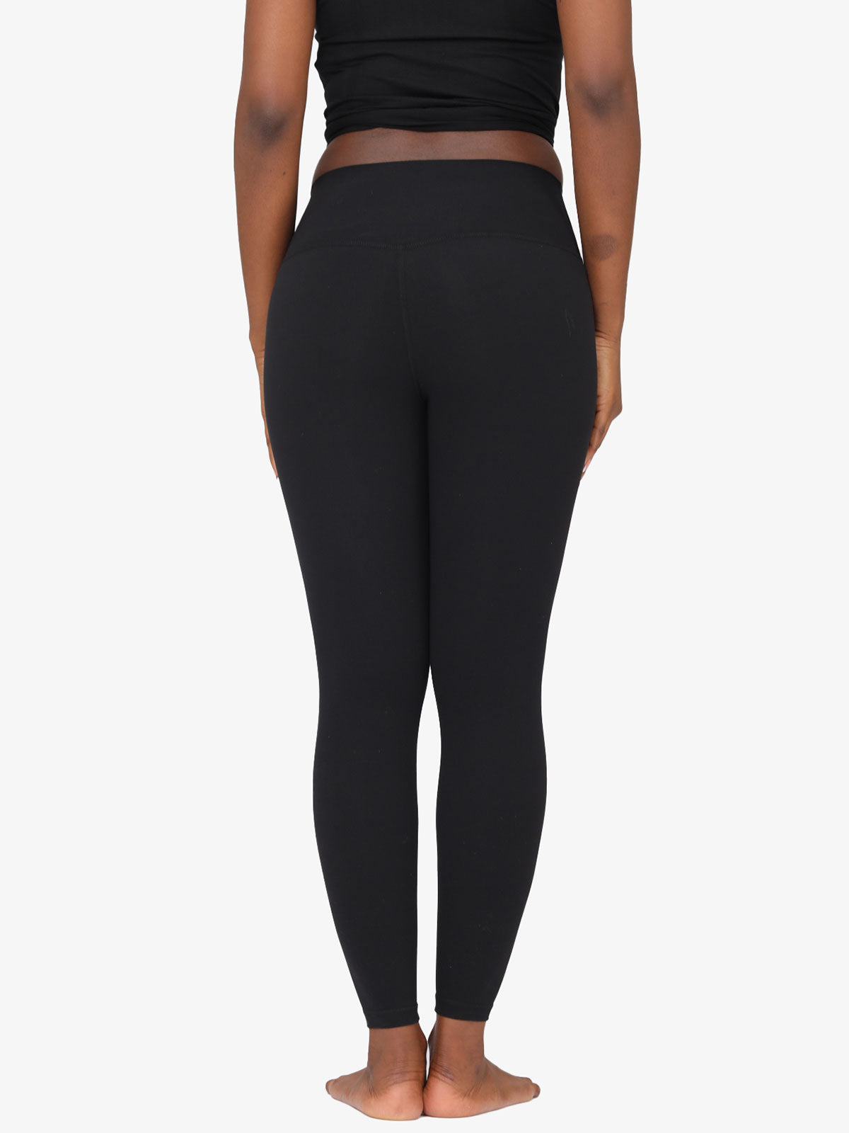 Nackte verkürzte Yoga Leggings mit hoher Taille und Po Lifter