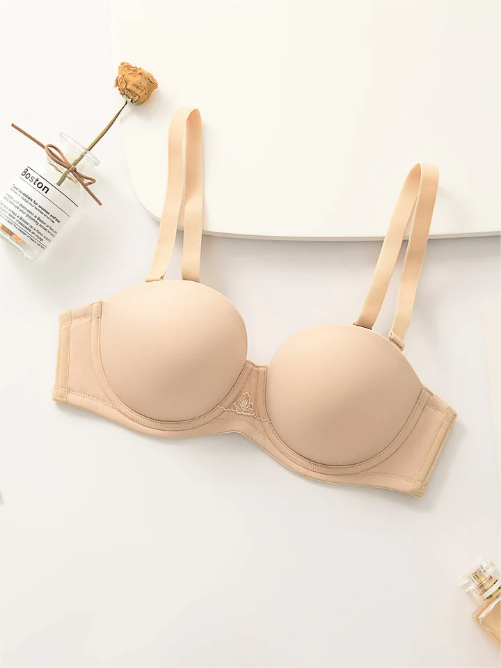 Nude Trägerloser Push up Bügel BH Multiway Contour Große Größen