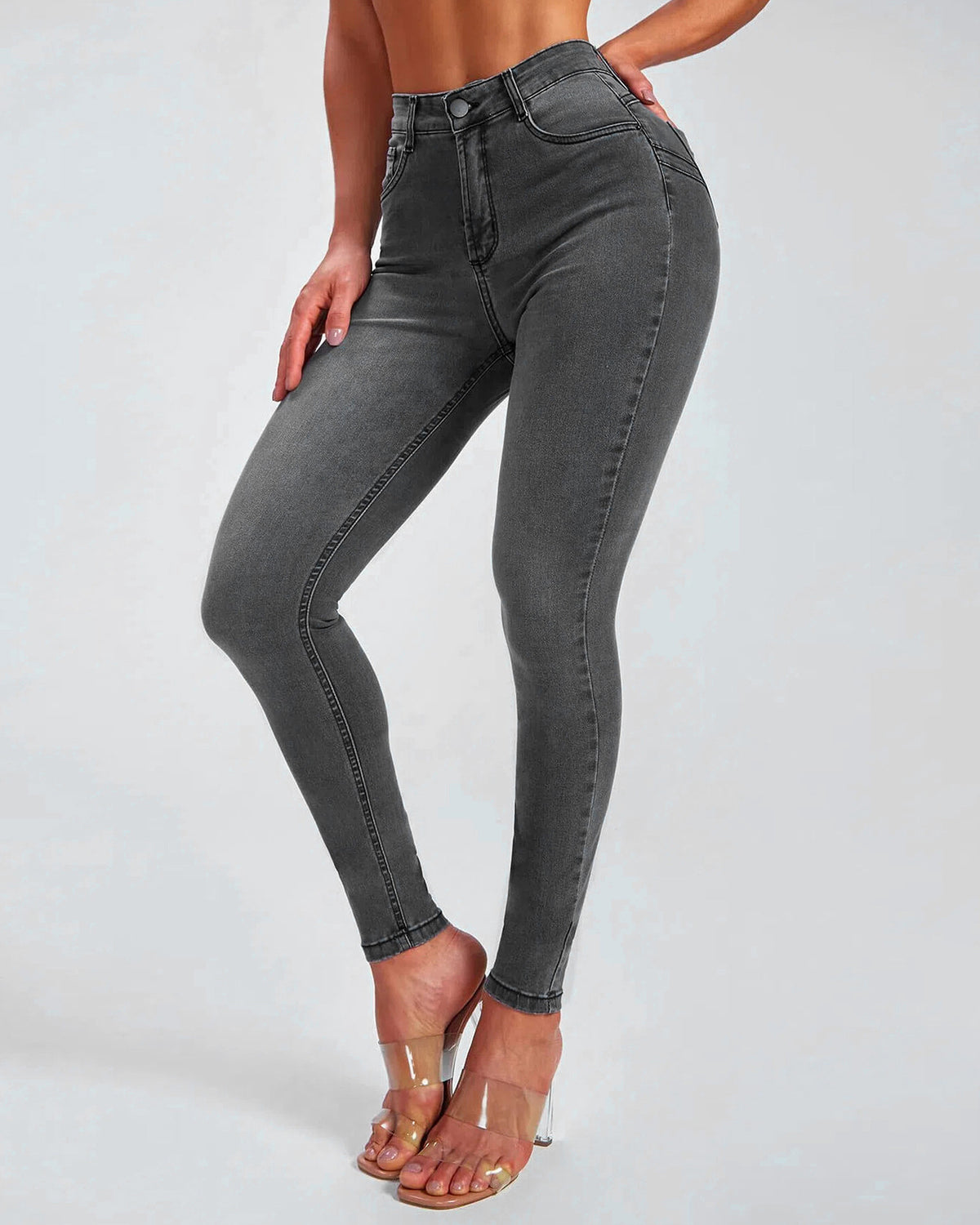 Damen Skinny Slim Fit Stretch Denim Jeans