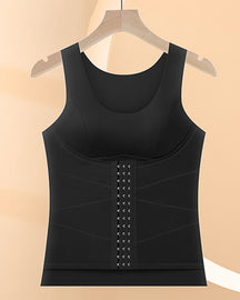 Thermisches Body Brusttanktop Schlankmachendes Bodyshaper Ärmelloses Weste mit BH