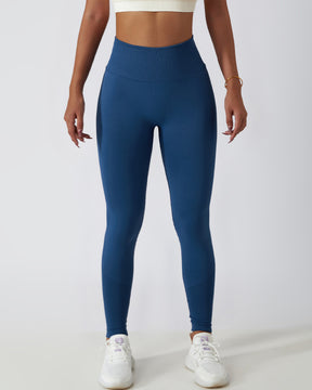 Nahtlose PO-Lift Strick Hoher Taille Atmungsaktiver Yoga Leggings