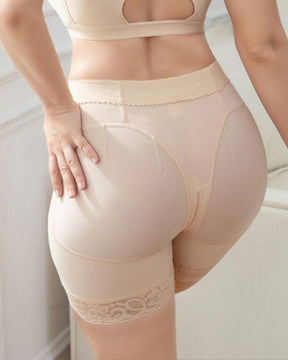 Damen Beige Bauchkontrolle Body Shaper Butt Lifter Schlankheitshöschen