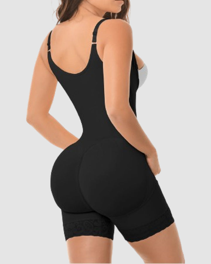 Shapshe® Hohe Kompression Offene Büste Bauchweg Shapewear mit Reissverschluss